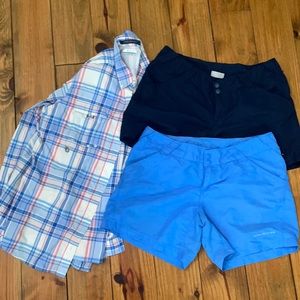 Women’s Columbia Set Shirt and Shorts